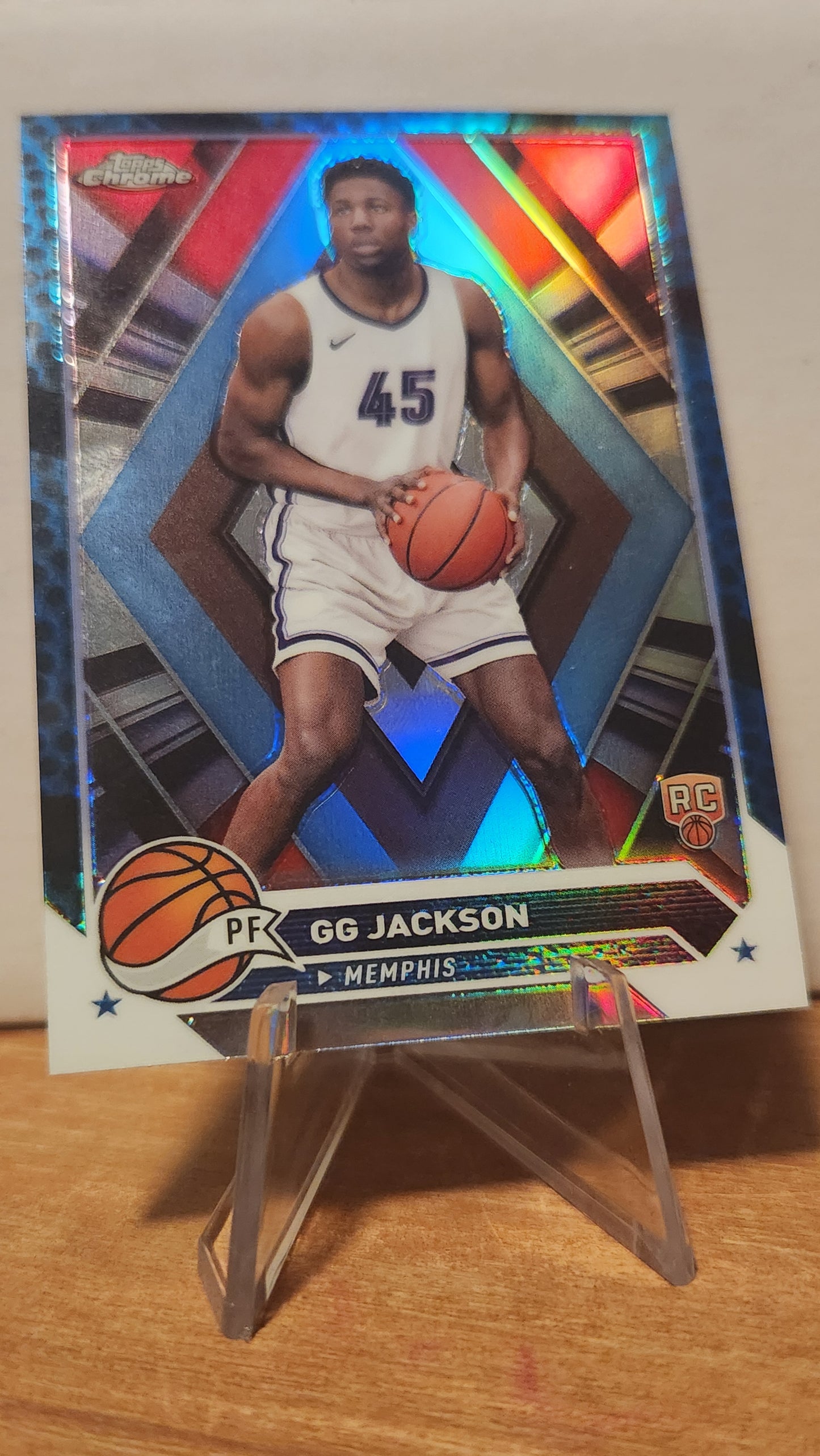 54 GG JACKSON - BLUE BASKETBALL REFRACTOR