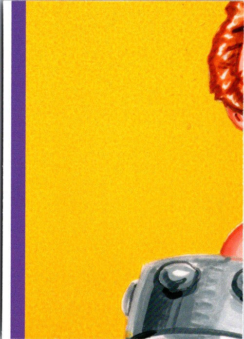 6B Disasters of the Universe trading card featuring detailed artwork with yellow background and robotic elements
