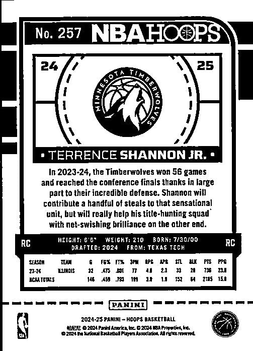 257 TERRENCE SHANNON JR.
