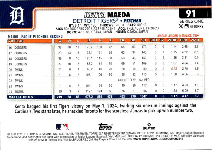 91 KENTA MAEDA