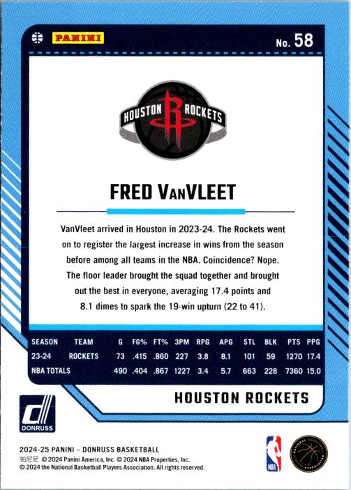 58 FRED VanVLEET