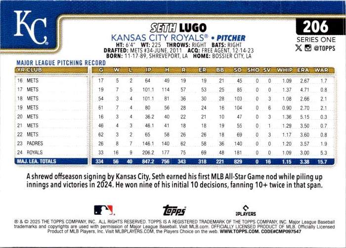 206 SETH LUGO