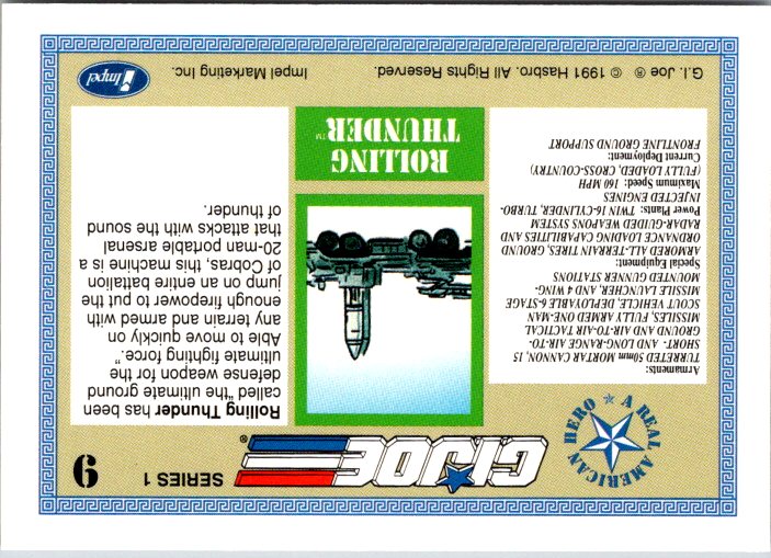 9 ROLLING THUNDER