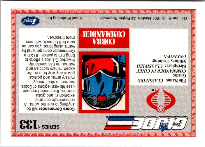133 COBRA COMMANDER