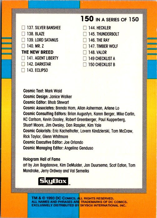 150 CHECKLIST B