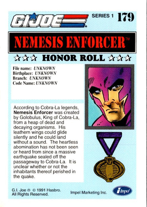 179 NEMESIS ENFORCER - HONOR ROLL