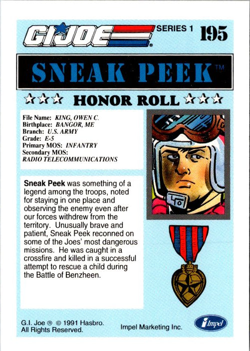 195 SNEAK PEEK - HONOR ROLL