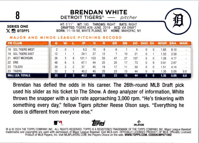 8 BRENDAN WHITE