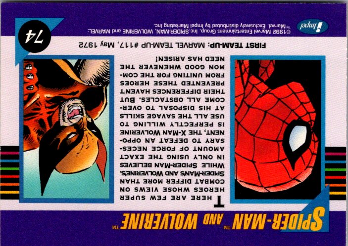 74 SPIDER-MAN & WOLVERINE