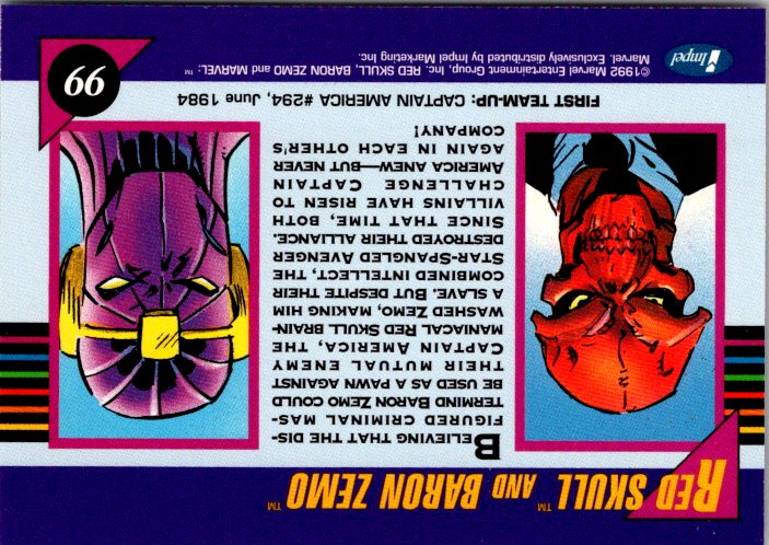 99 RED SKULL & BARON ZEMO
