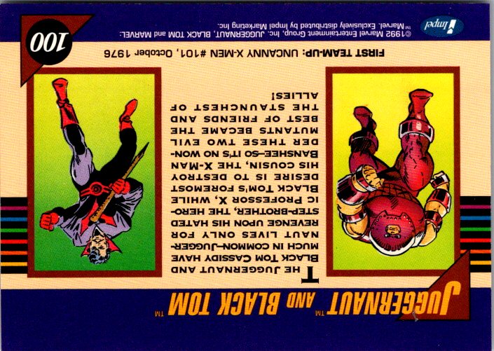 100 JUGGERNAUT & BLACK TOM