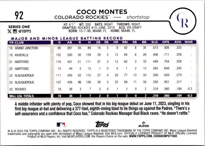 92 COCO MONTES