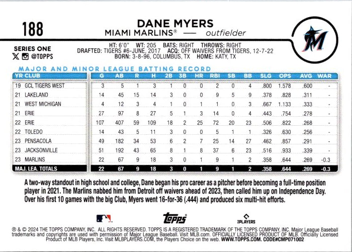 188 DANE MYERS