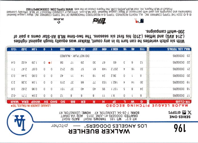 196 WALKER BUEHLER