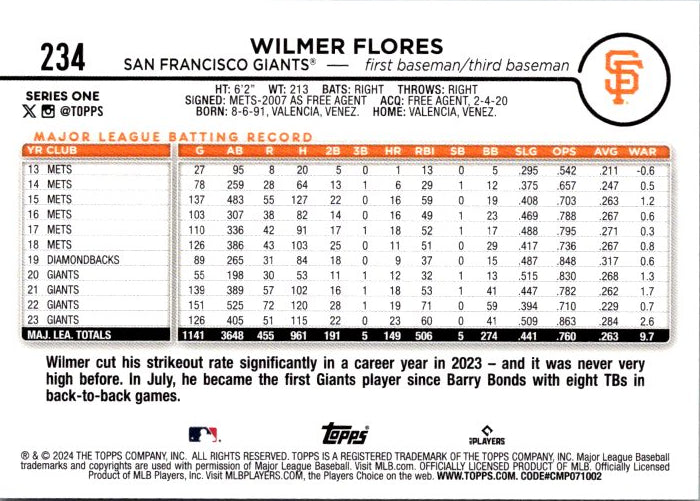 234 WILMER FLORES