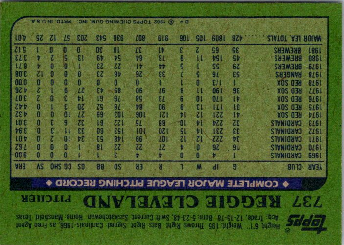 737 REGGIE CLEVELAND