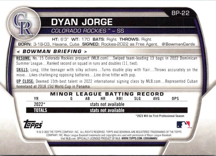 BP-22 DYAN JORGE