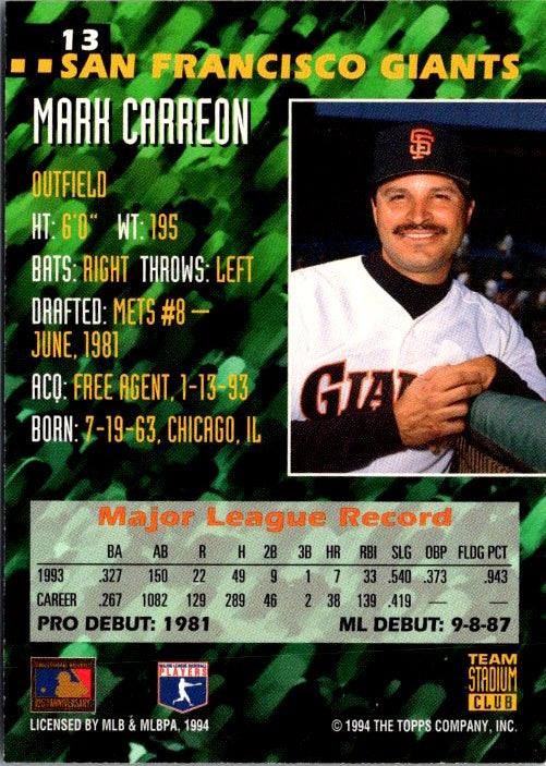 13 MARK CARREON