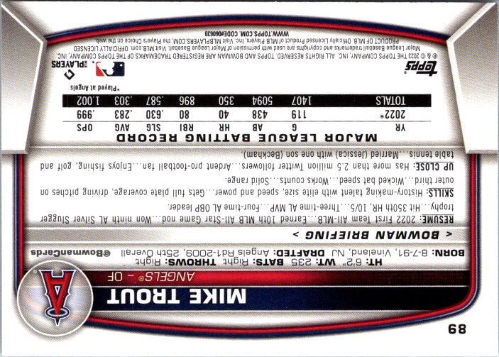 89 MIKE TROUT