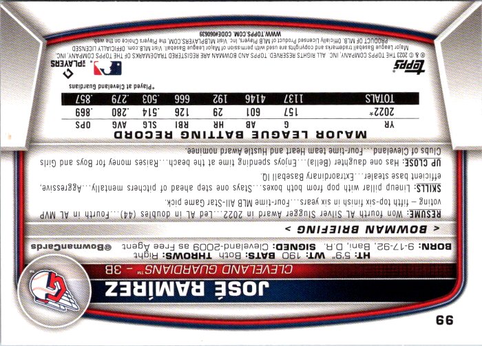 99 JOSE RAMIREZ