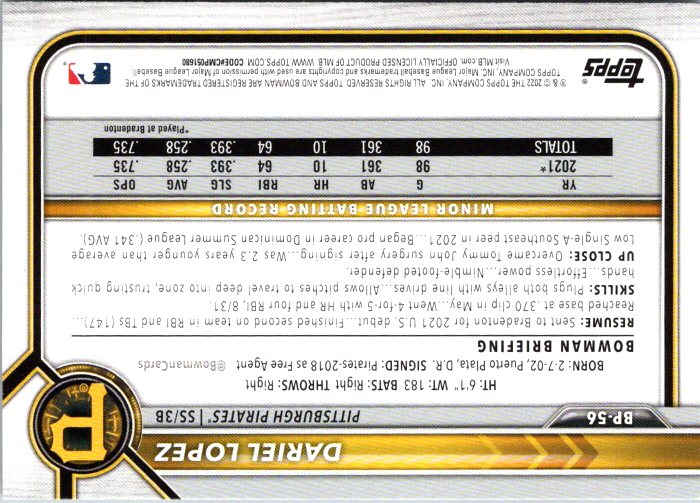BP-56 DARIEL LOPEZ
