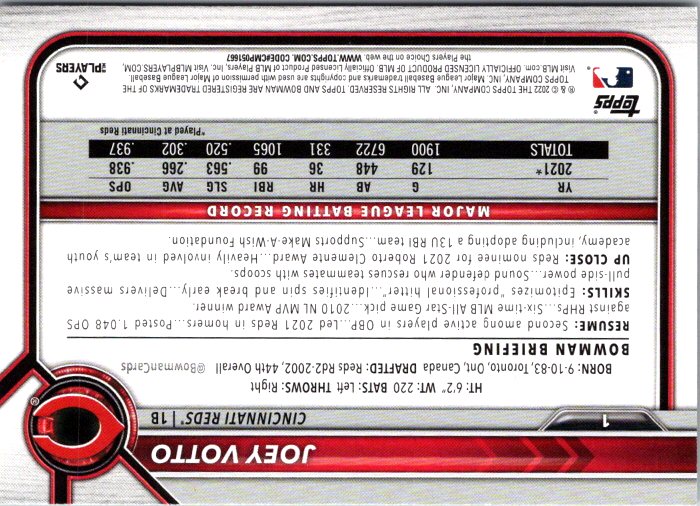 1 JOEY VOTTO