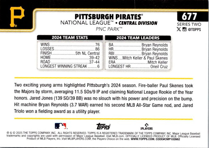 677 PITTSBURGH PIRATES