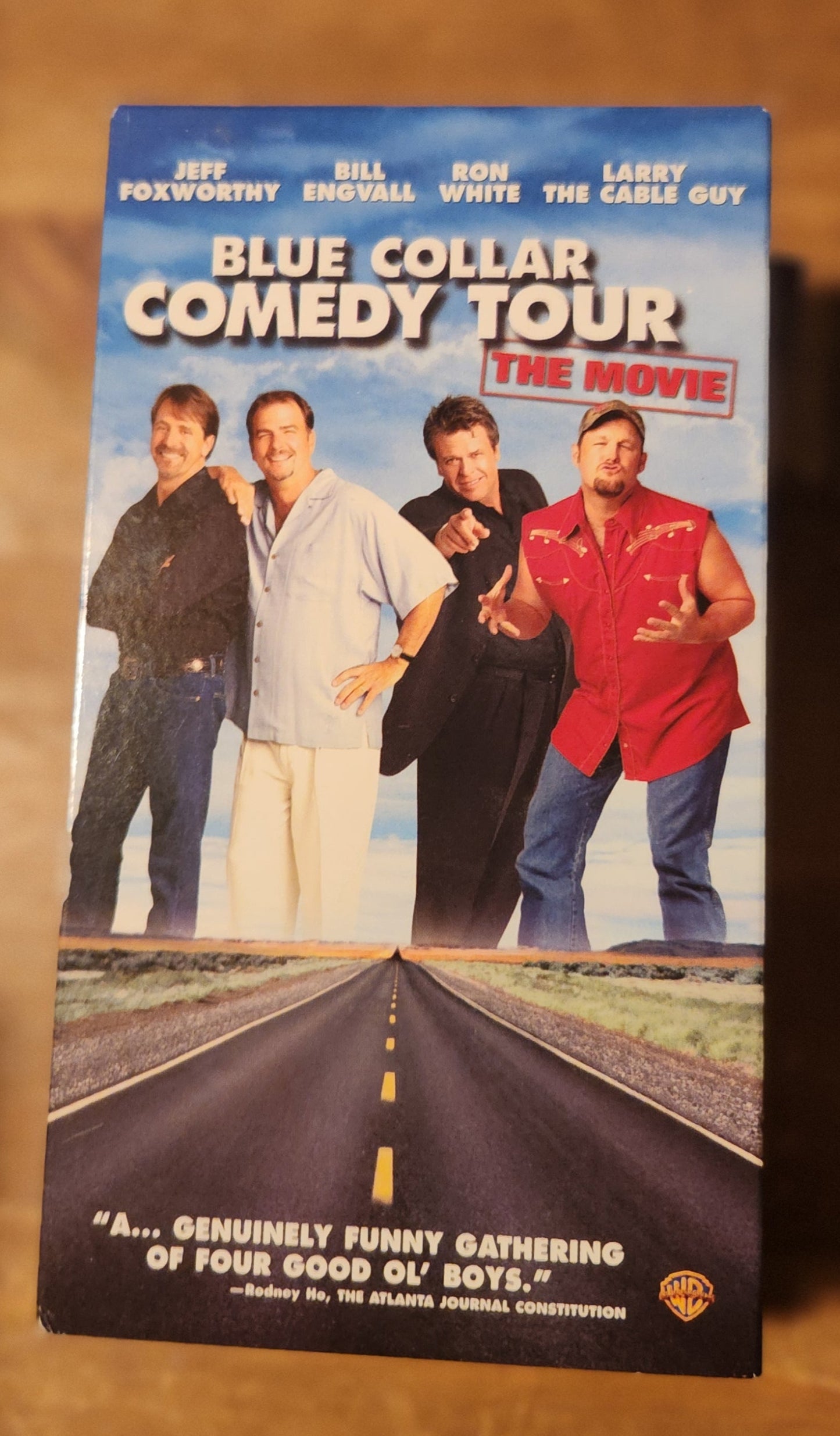 Blue Collar Comedy VHS tape featuring Jeff Foxworthy Bill Engvall Ron White and Larry the Cable Guy