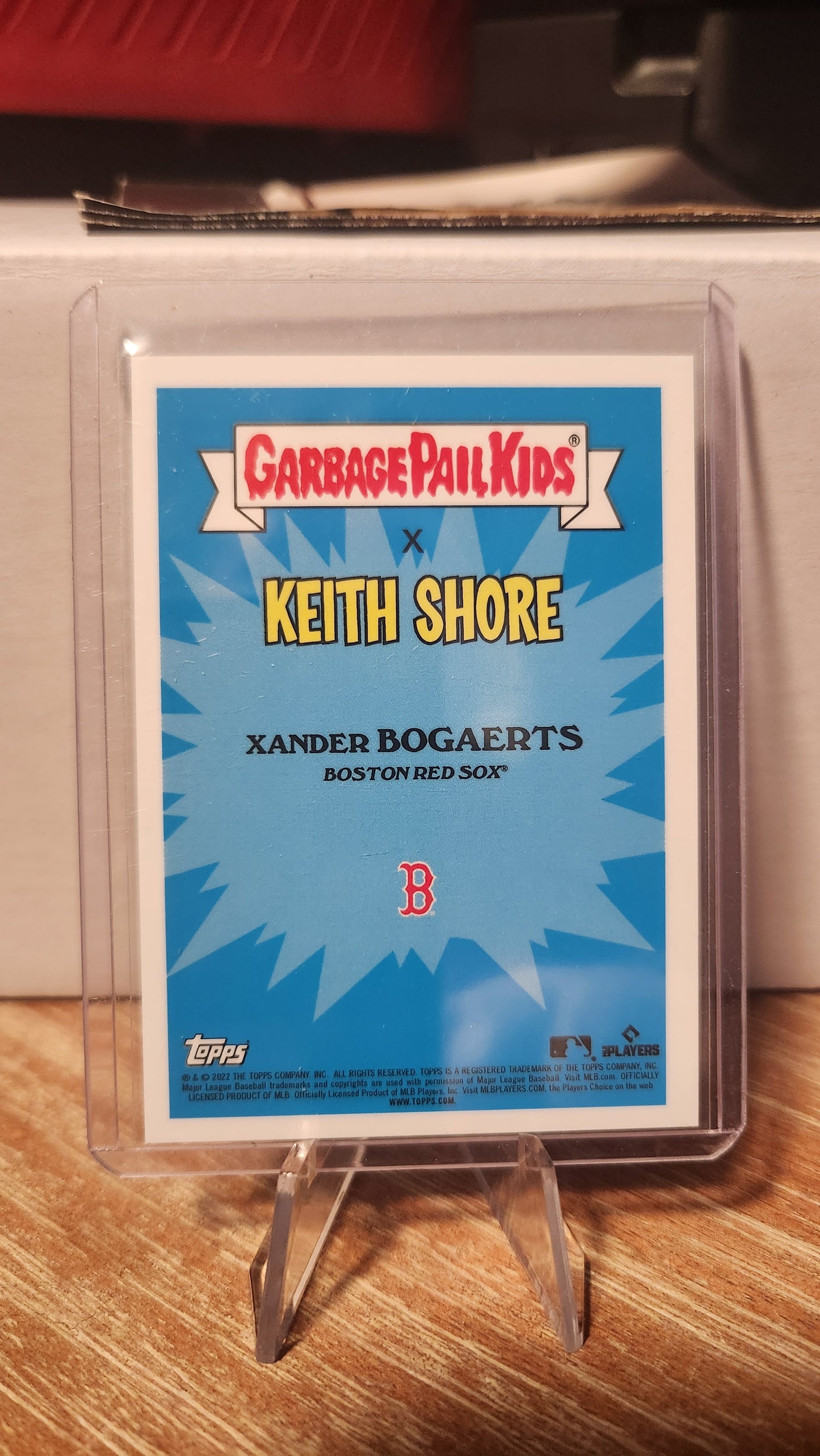 GPK Card 15A Brainy Bogaerts collectible featuring Xander Bogaerts from Topps