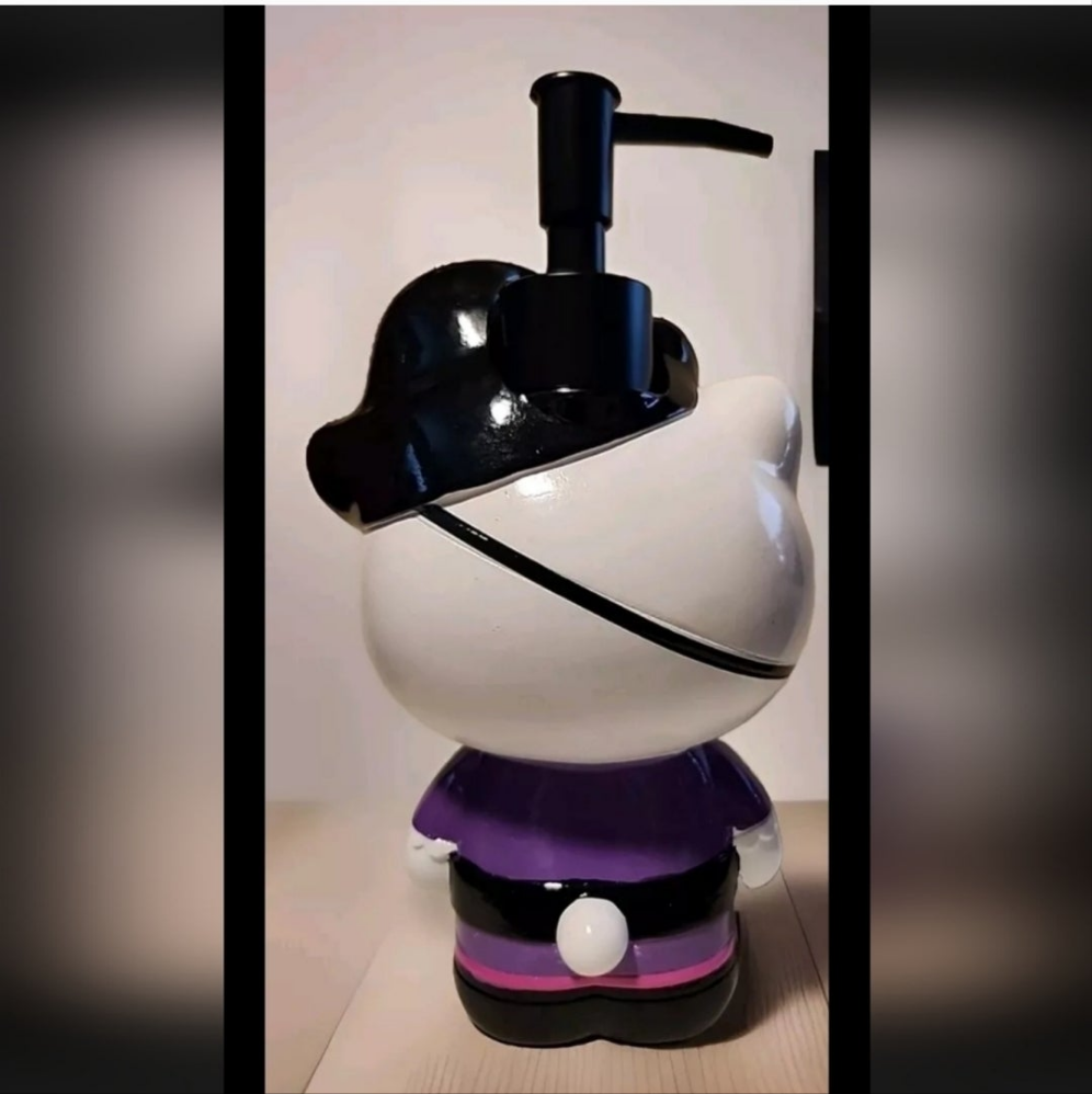 Hello Kitty pirate soap dispenser featuring a playful design in vibrant colors for bathroom decor