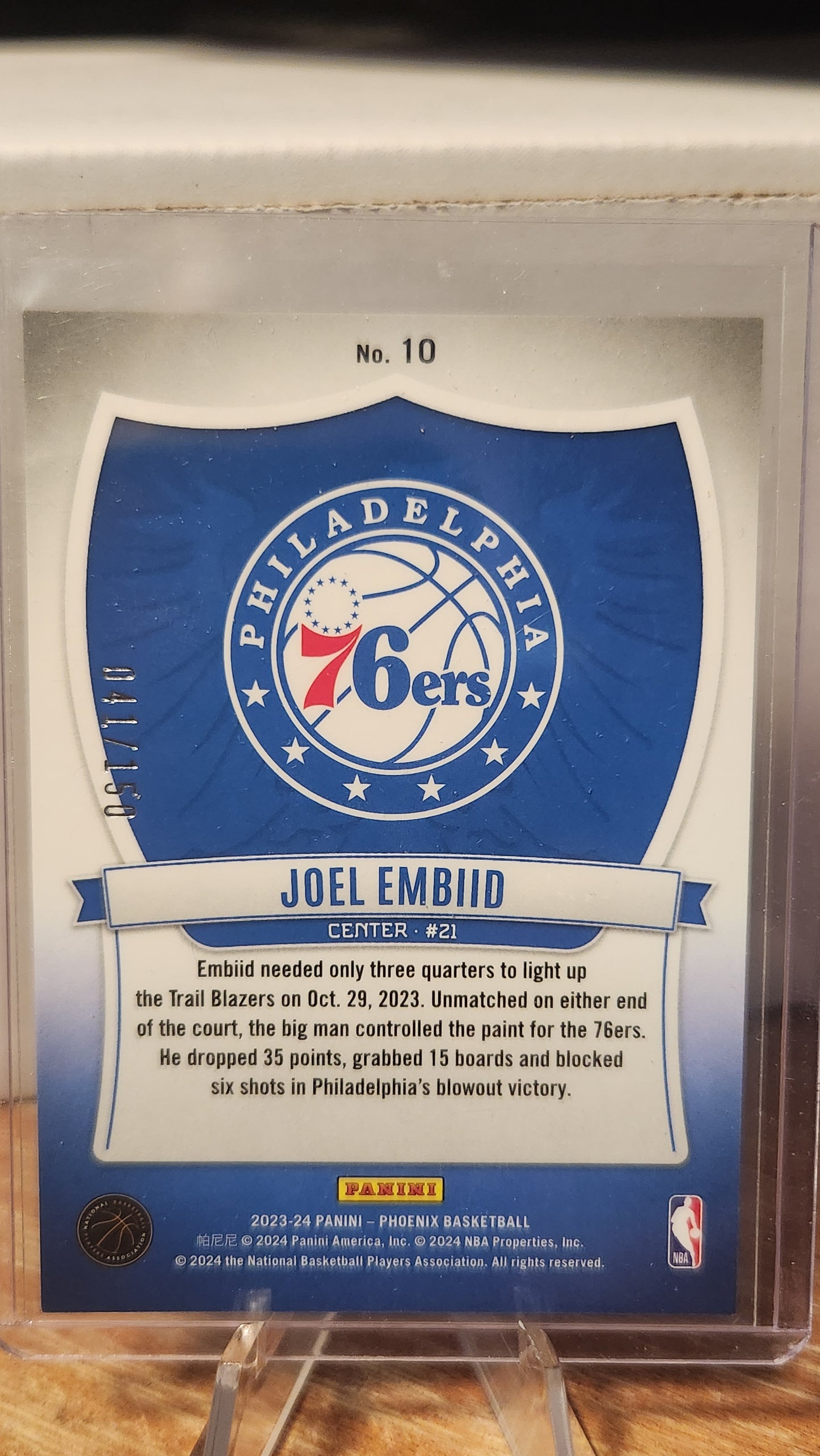 10 JOEL EMBIID - CRUSADE 41/150