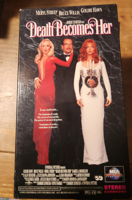 DEATH BECOMES HER VHS