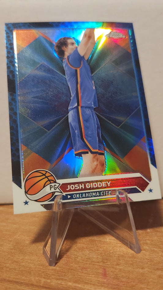74 JOSH GIDDEY - BLUE BASKETBALL REFRACTOR