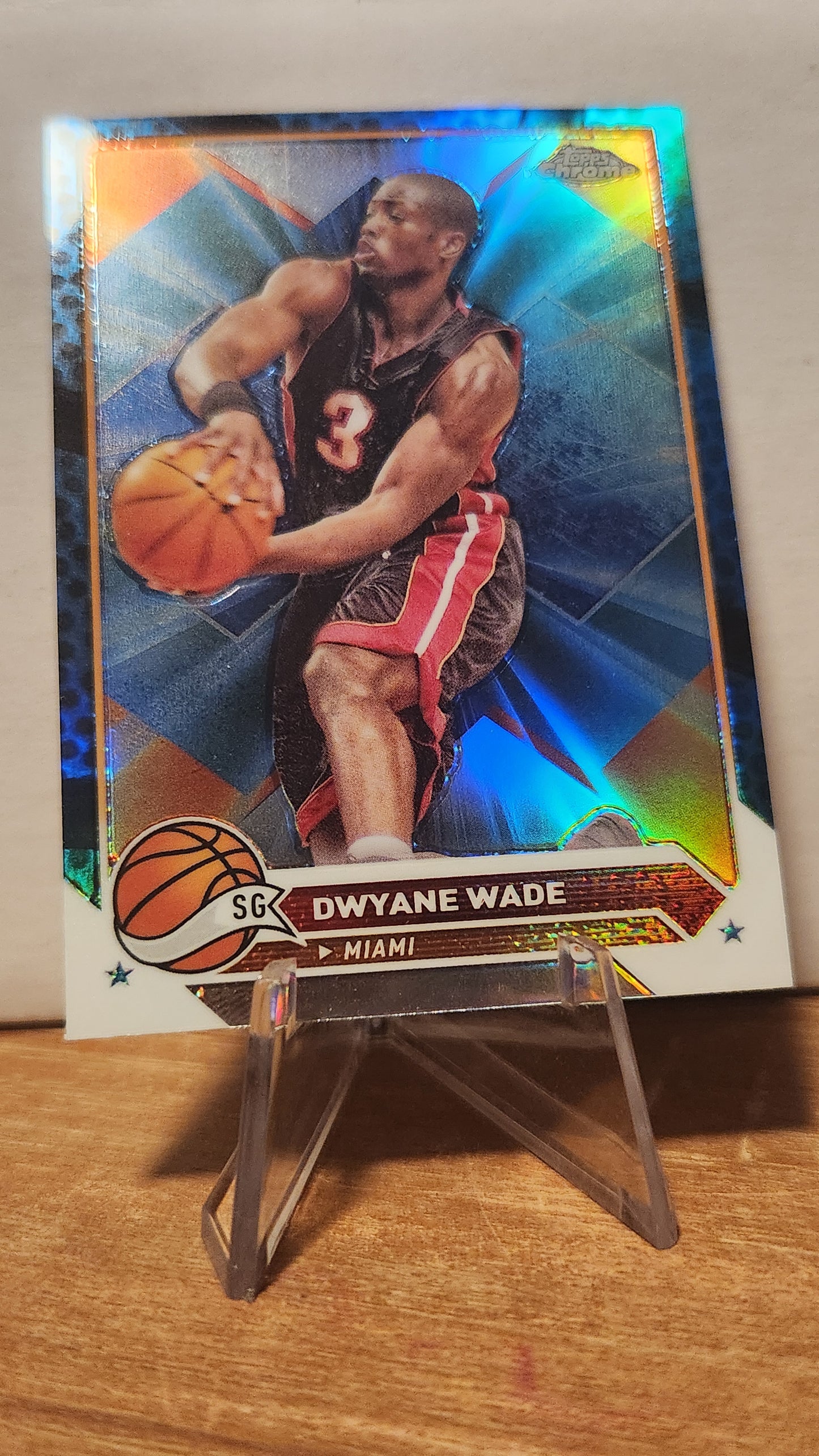 154 DWYANE WADE - BLUE BASKETBALL REFRACTOR