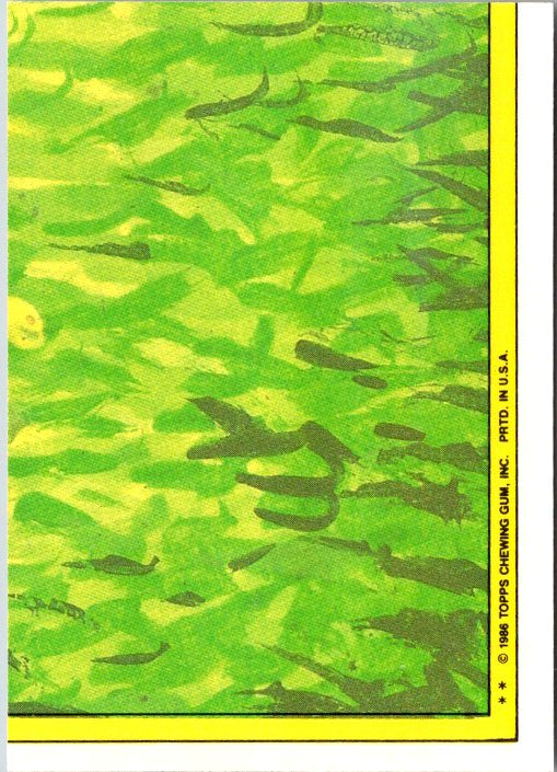 221B SHRILL JILL - GARBAGE PAIL KIDS Topps card featuring vibrant green artwork