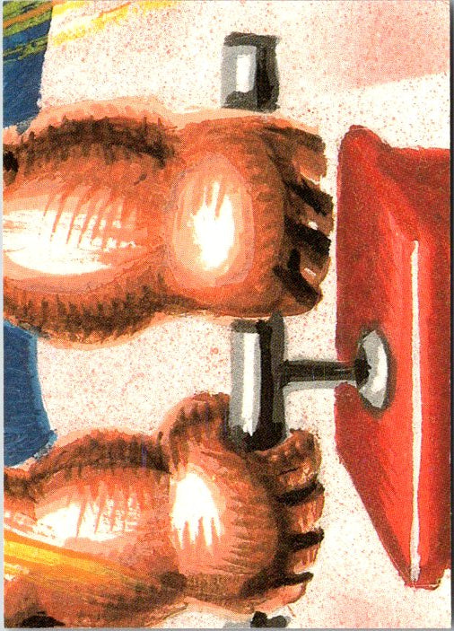 229B BLOODSHOT SCOTT - GARBAGE PAIL KIDS card depicting humorous character with oversized feet