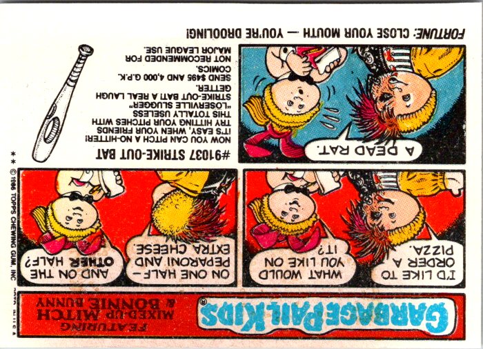 245B BARBIE Q. - GARBAGE PAIL KIDS trading card featuring humorous characters and comic dialogue