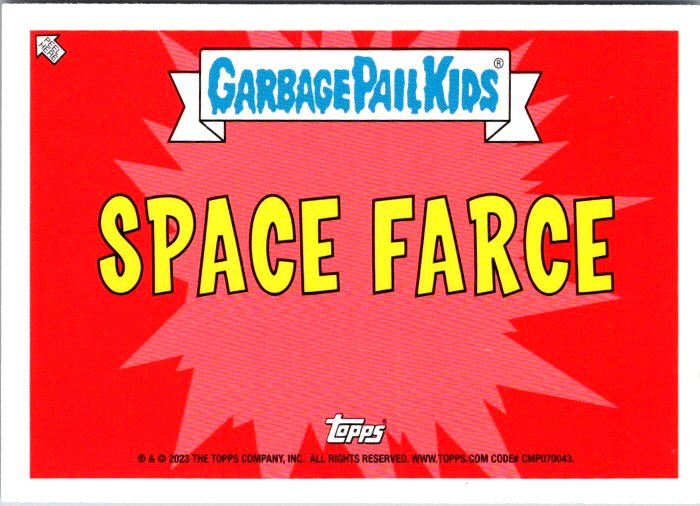 3B SMELLY STAN - SPACE FARCE - GARBAGE PAIL KIDS trading card featuring vibrant red and yellow design