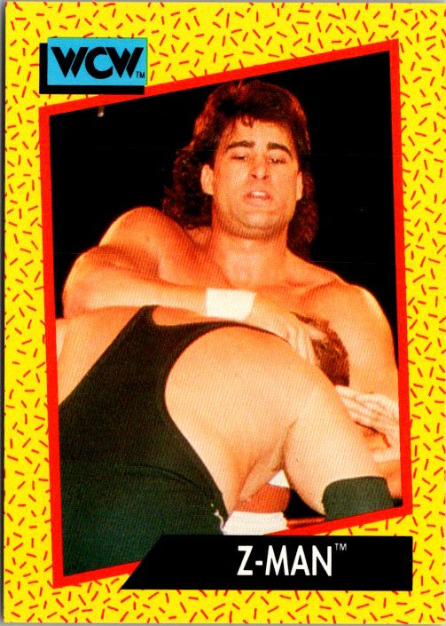 67 Z-MAN WCW Impel trading card featuring Z-Man in an action wrestling pose