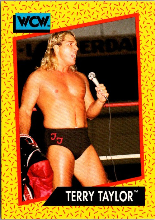 73 TERRY TAYLOR WCW Impel trading card featuring Terry Taylor in the wrestling ring