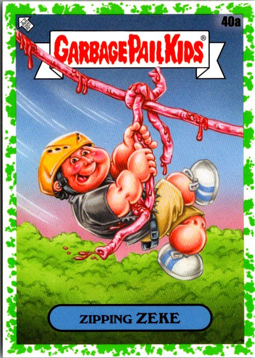40A ZIPPING ZEKE - GREEN BORDER