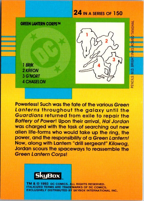 24 GREEN LANTERN CORPS