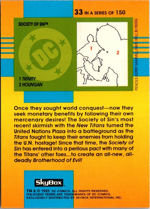 33 SOCIETY OF SIN