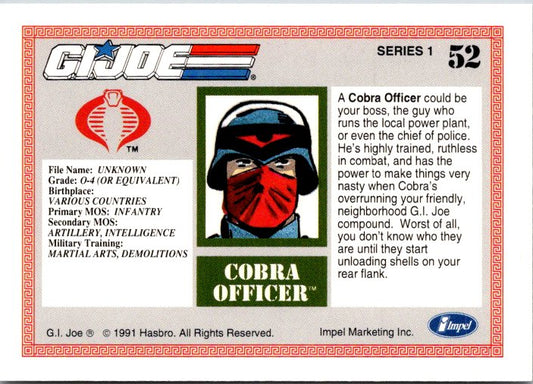 52 COBRA OFFICER