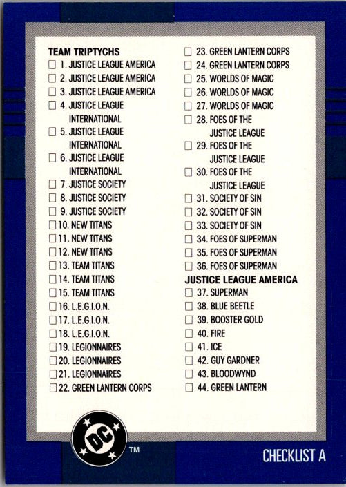 149 CHECKLIST A