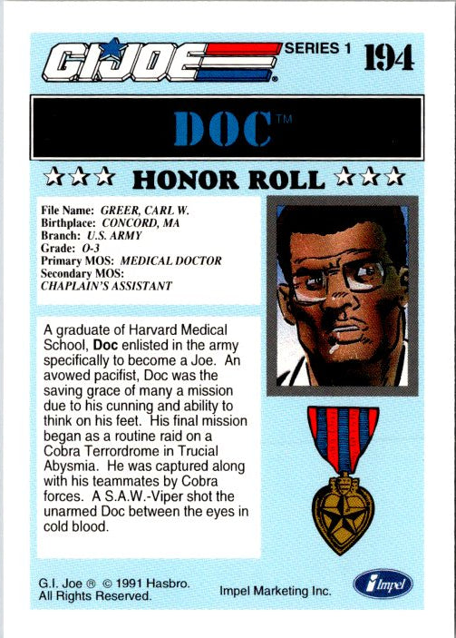 194 DOC - HONOR ROLL