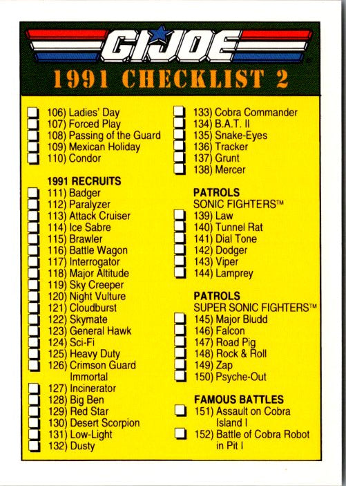 200 CHECKLIST 2