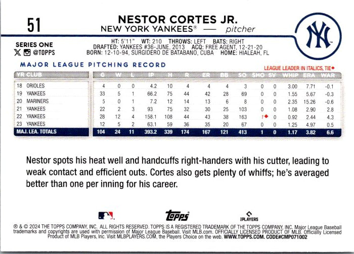 51 NESTOR CORTES JR.