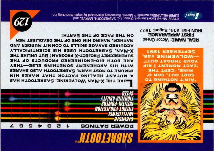 129 SABERTOOTH