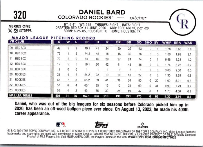 320 DANIEL BARD